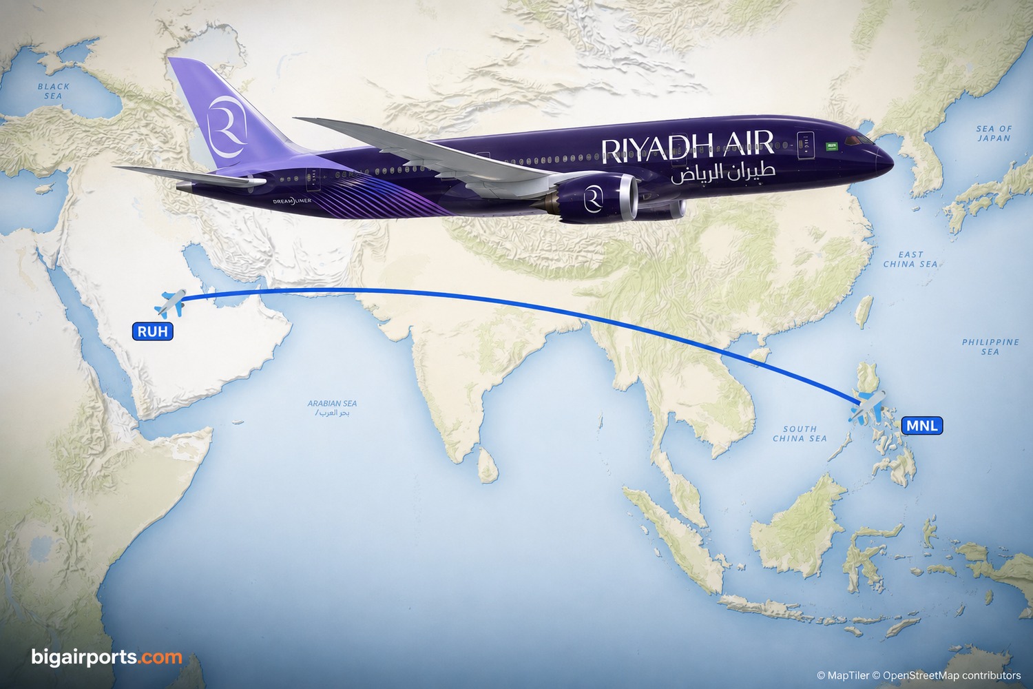 Riyadh Air to Launch Daily Riyadh–Manila Boeing 787-9 Service