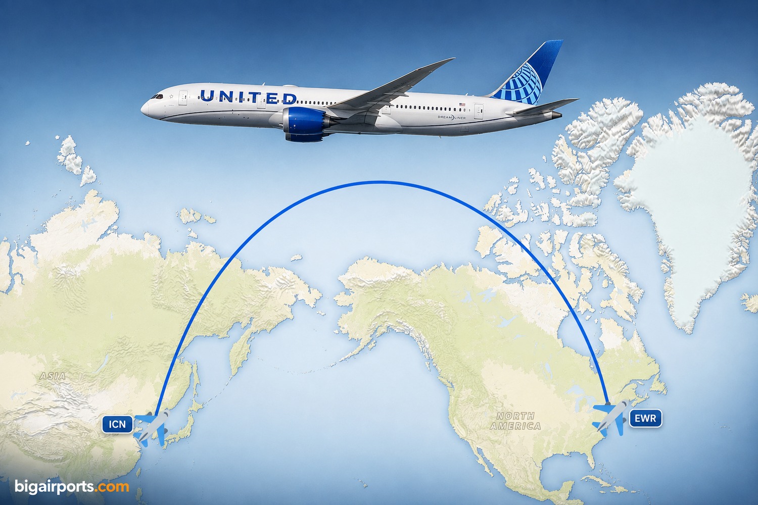United Airlines Launches Daily Newark-Seoul Incheon 787-9 Service