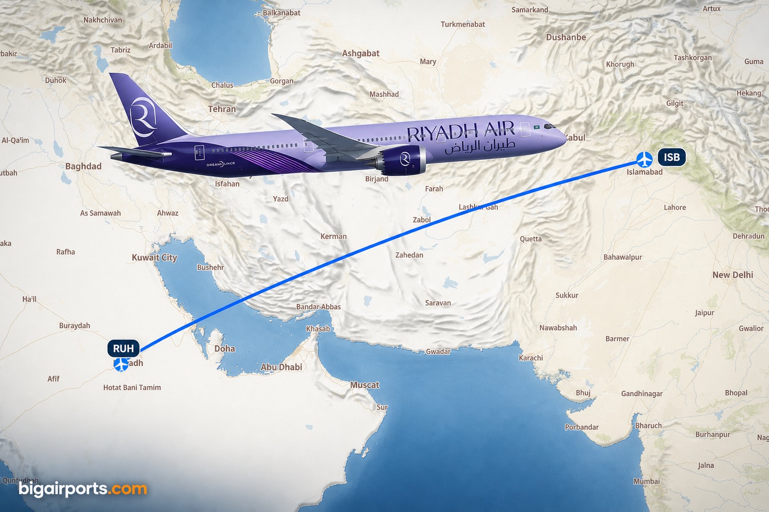 Riyadh Air to Launch Twice-Daily Riyadh-Islamabad 787-9 Service