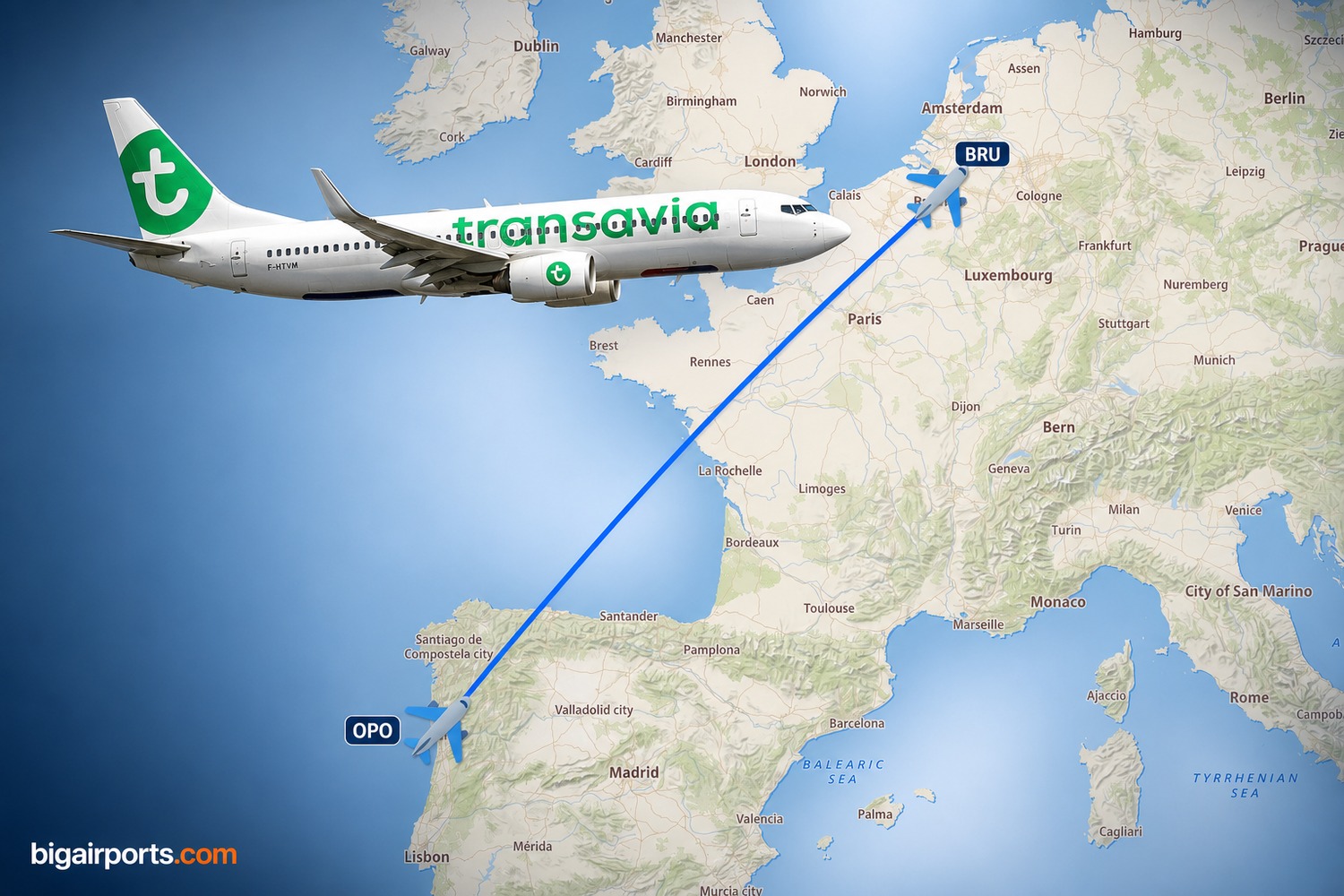 Transavia France to link Brussels and Porto from December 2026