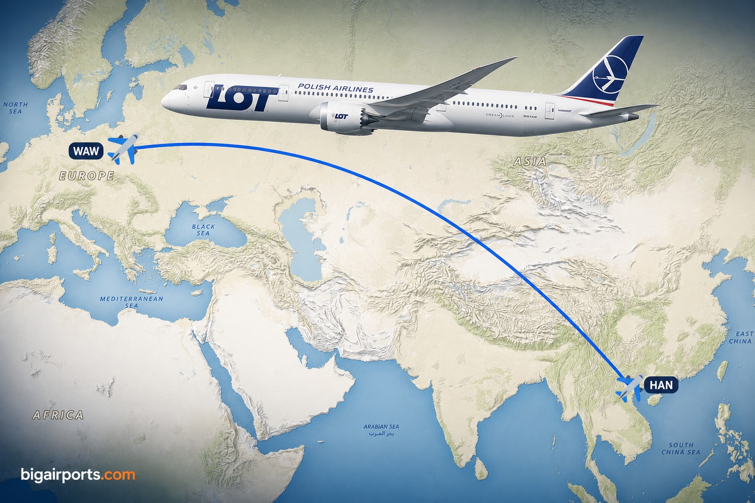 LOT Polish Airlines to Launch Warsaw-Hanoi 787 Route in March 2027
