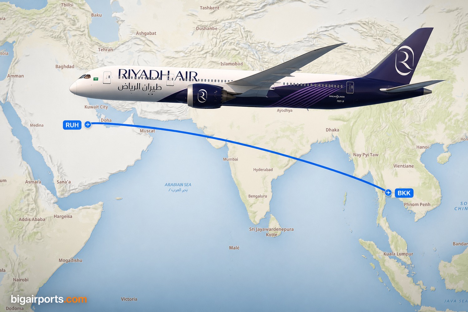 Riyadh Air to Launch Riyadh–Bangkok 787-9 Service in September 2026